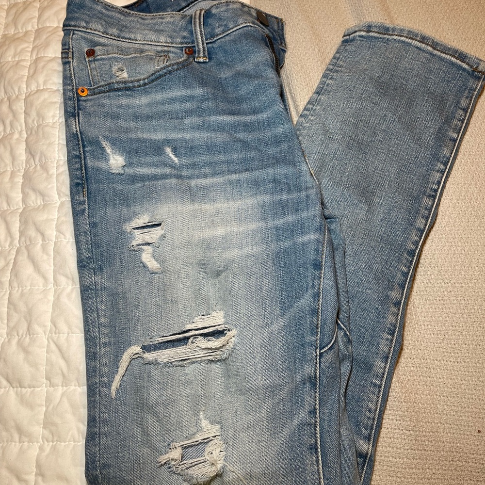 Airflex+ patchwork American eagle jeans